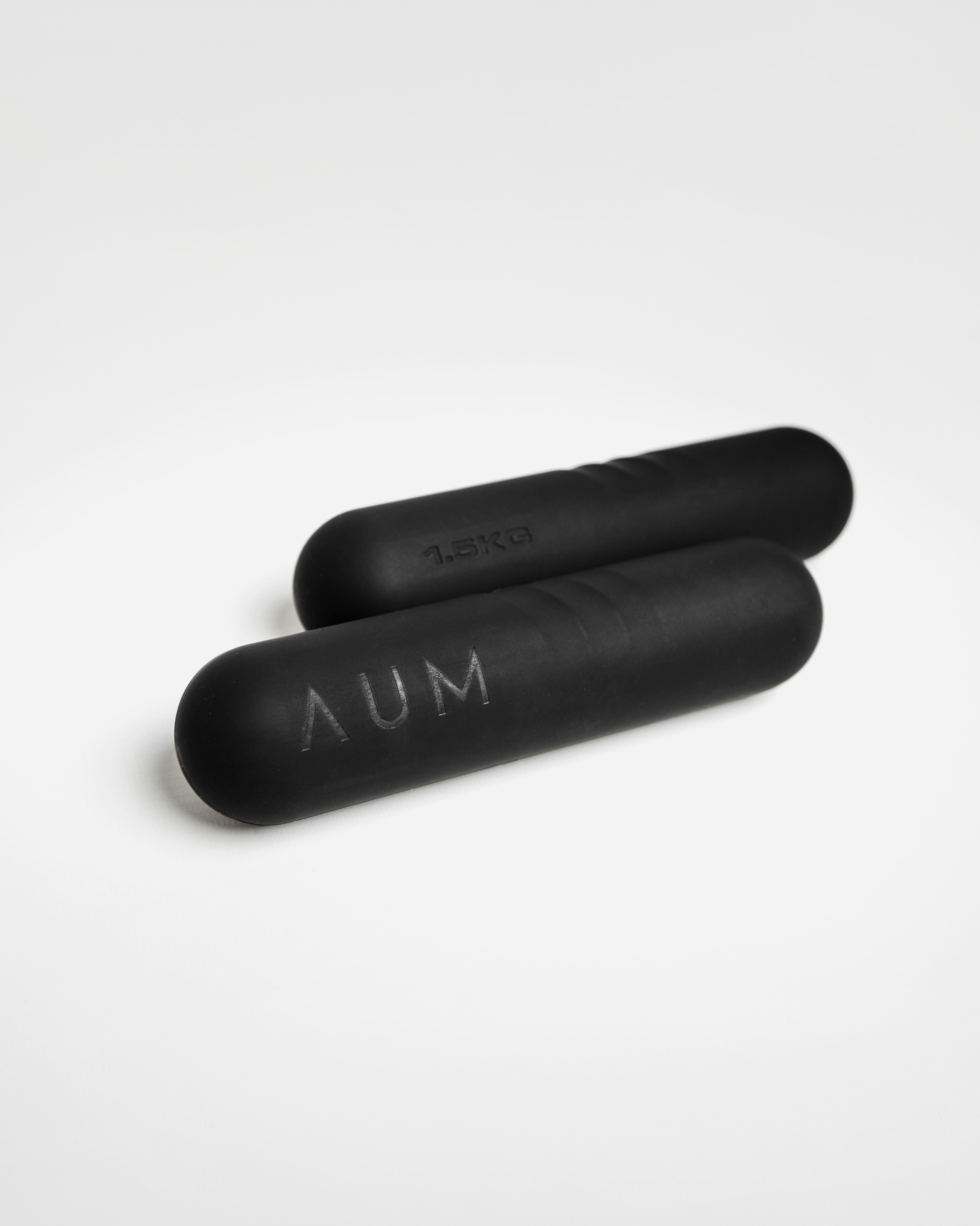 The AUM Hand Weights, Black