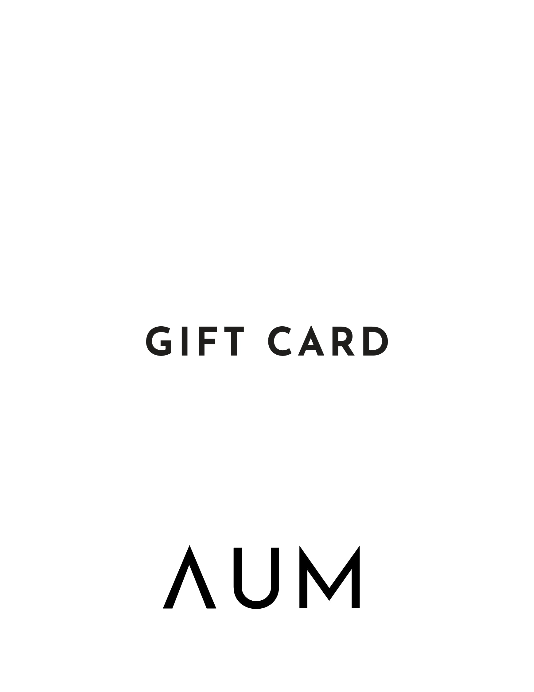 AUM Gift Card