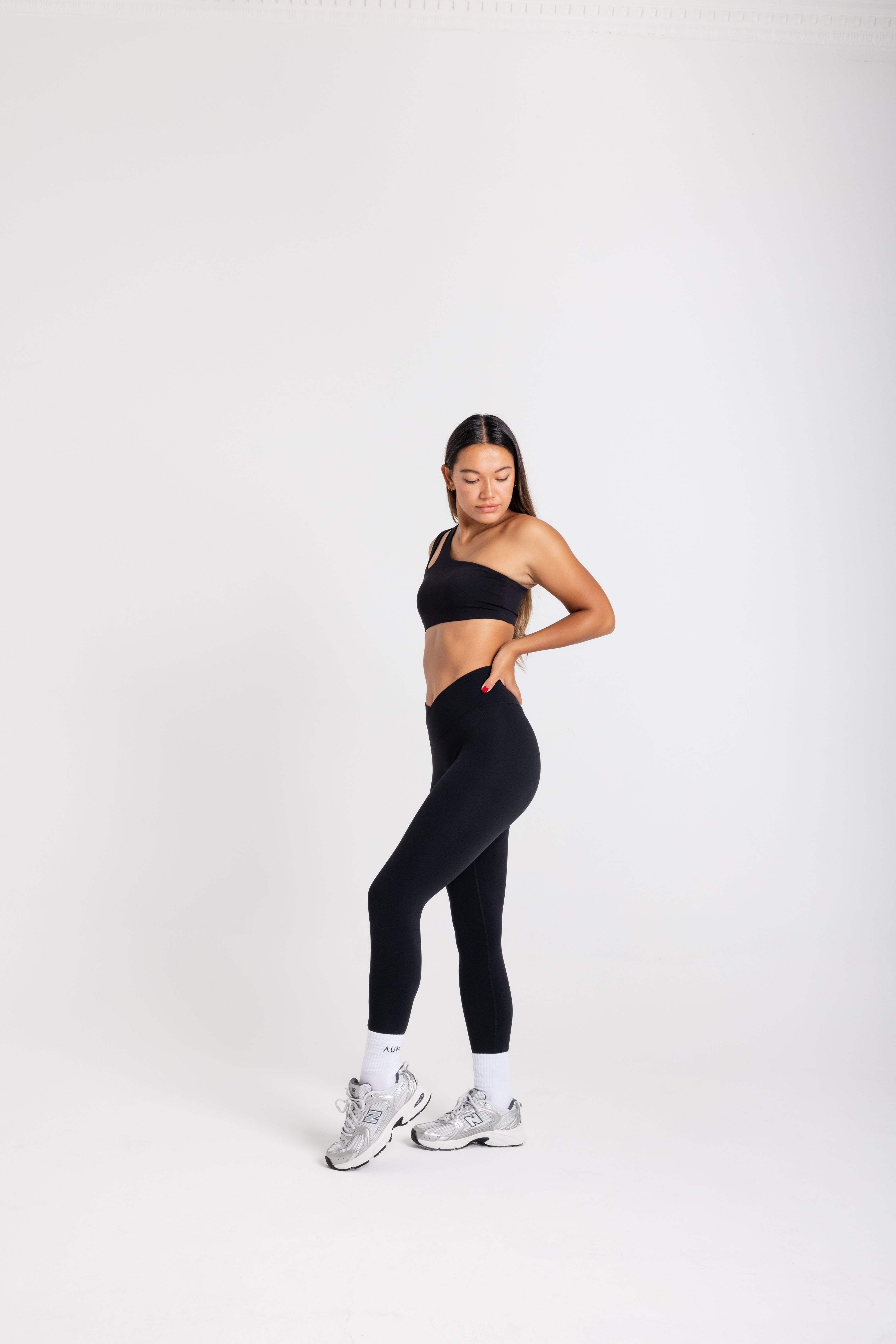Feel Good Crossover Leggings, Black