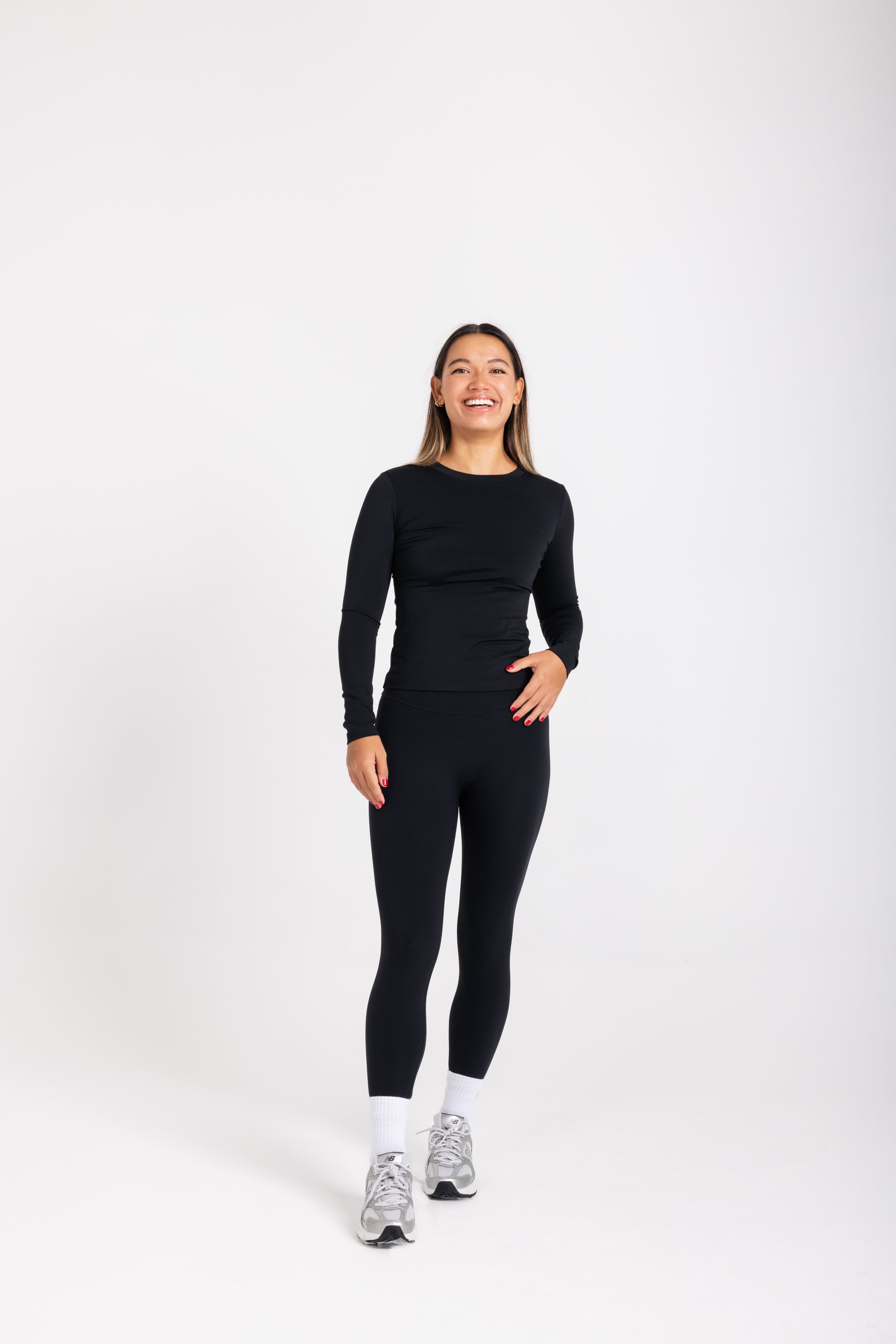 Feel Good Long Sleeve Top, Black